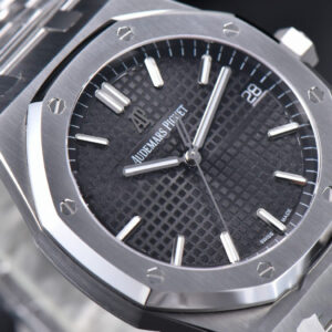 Royal Oak 15500 OMF 41MM Black Textured Dial SS Bracelet MIYOTA 9015 V2 - Image 22
