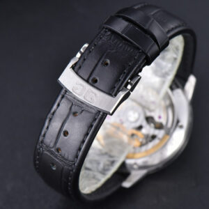 Excellence Panorama V9F 40MM SS Date Moonphase White Dial Black Leather Strap A100 - Image 12