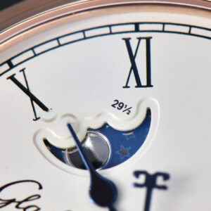 Excellence Panorama V9F 40MM RG Date Moonphase White Dial Brown Leather Strap A100 - Image 2