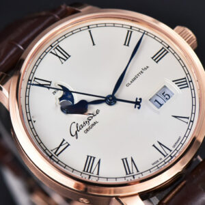 Excellence Panorama V9F 40MM RG Date Moonphase White Dial Brown Leather Strap A100 - Image 8
