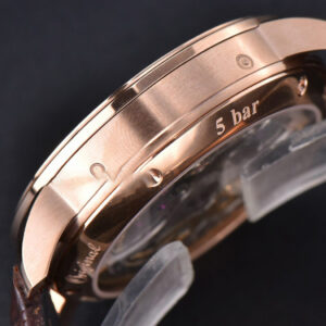 Excellence Panorama V9F 40MM RG Date Moonphase White Dial Brown Leather Strap A100 - Image 9