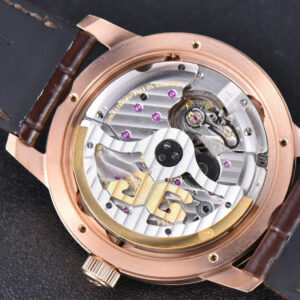 Excellence Panorama V9F 40MM RG Date Moonphase White Dial Brown Leather Strap A100 - Image 17