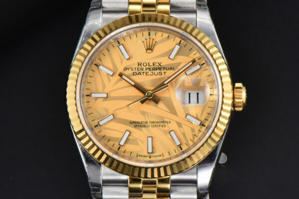 DateJust 36MM YG/SS EWF YG Plam Dial Jubilee Bracelet A3235