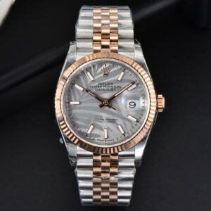 DateJust 36MM RG/SS EWF Silver Plam Dial Jubilee Bracelet A3235 - Image 2