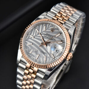 DateJust 36MM RG/SS EWF Silver Plam Dial Jubilee Bracelet A3235 - Image 3