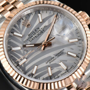 DateJust 36MM RG/SS EWF Silver Plam Dial Jubilee Bracelet A3235 - Image 10
