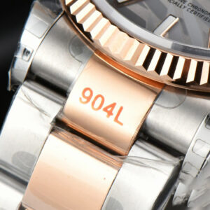 DateJust 36MM RG/SS EWF Silver Plam Dial Oyster Bracelet A3235 - Image 2
