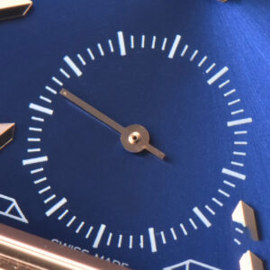 Master Reverso Tribute Small Seconds MGF 30x47MM RG Blue Dial Blue Leather Strap A854A - Image 4