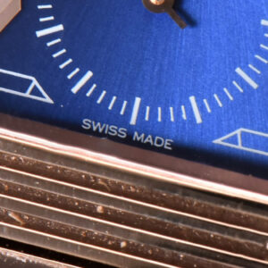 Master Reverso Tribute Small Seconds MGF 30x47MM RG Blue Dial Blue Leather Strap A854A - Image 5