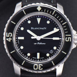 Fifty Fathoms Black ZF 45MM Black Dial SS Bracelet A2836