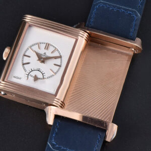 Master Reverso Tribute Small Seconds MGF 30x47MM RG Blue Dial Blue Leather Strap A854A - Image 23