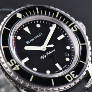 Fifty Fathoms Black ZF 45MM Black Dial SS Bracelet A2836 - Image 10