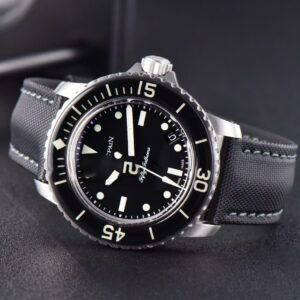 Fifty Fathoms Black ZF 45MM Black Dial SS Bracelet A2836 - Image 29