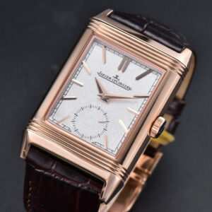 Master Reverso Tribute Small Seconds MGF 30x47MM RG White Dial Brown Leather Strap A854A - Image 2