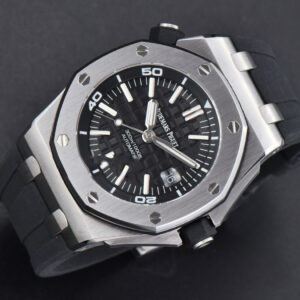 Royal Oak Offshore Diver 15703 42mm GF Black Dial Black Rubber Strap A2824 - Image 3