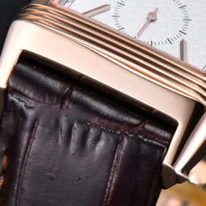 Master Reverso Tribute Small Seconds MGF 30x47MM RG White Dial Brown Leather Strap A854A - Image 7