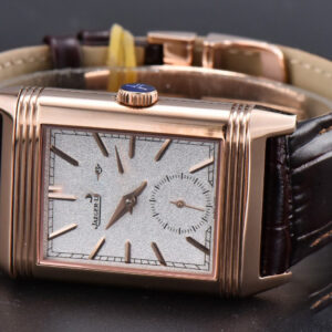 Master Reverso Tribute Small Seconds MGF 30x47MM RG White Dial Brown Leather Strap A854A - Image 10
