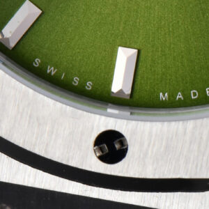 Classic Fusion 42mm SS JJ+F Green Dial Green Rubber Strap A1110 - Image 5