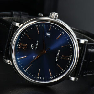 Portofino Automatic 40mm ZF Blue Dial RG Hands Black Croc Strap A9019 - Image 20
