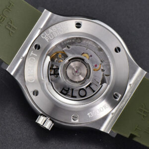 Classic Fusion 42mm SS JJ+F Green Dial Green Rubber Strap A1110 - Image 20