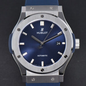 Classic Fusion 42mm SS JJ+F Blue Dial Blue Rubber Strap A1110