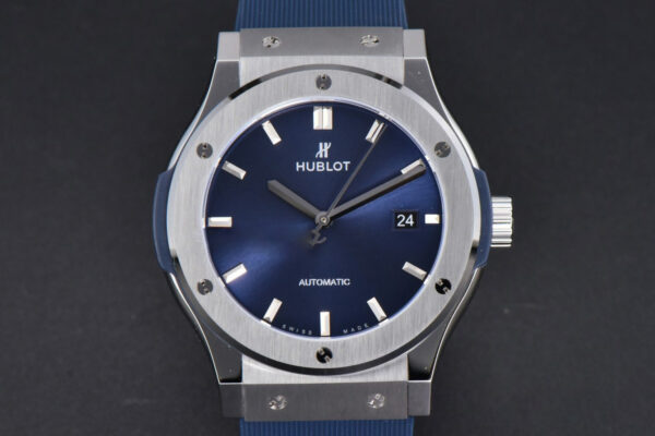Classic Fusion 42mm SS JJ+F Blue Dial Blue Rubber Strap A1110