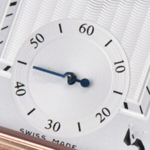 Master Reverso Tribute Small Seconds MGF 30x47MM RG White Dial Black Leather Strap A854A - Image 5