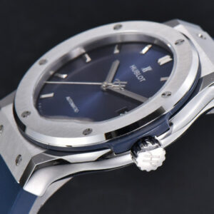 Classic Fusion 42mm SS JJ+F Blue Dial Blue Rubber Strap A1110 - Image 6