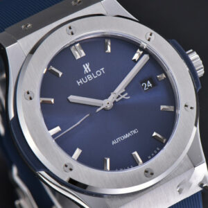 Classic Fusion 42mm SS JJ+F Blue Dial Blue Rubber Strap A1110 - Image 7