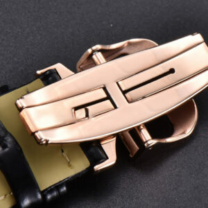 Master Reverso Tribute Small Seconds MGF 30x47MM RG White Square Dial Black Leather Strap A854A - Image 5