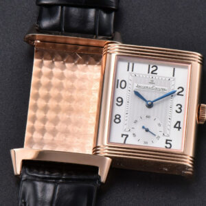 Master Reverso Tribute Small Seconds MGF 30x47MM RG White Dial Black Leather Strap A854A - Image 22