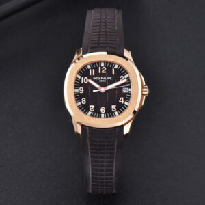 Aquanaut 5167R 40mm 3KF Black Dial Brown Rubber Strap A324 - Image 11