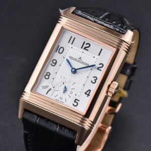 Master Reverso Tribute Small Seconds MGF 30x47MM RG White Square Dial Black Leather Strap A854A - Image 13