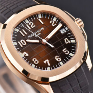 Aquanaut 5167R 40mm 3KF Black Dial Brown Rubber Strap A324 - Image 15