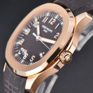 Aquanaut 5167R 40mm 3KF Black Dial Brown Rubber Strap A324 - Image 16