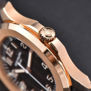 Aquanaut 5167R 40mm 3KF Black Dial Brown Rubber Strap A324 - Image 17