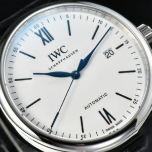 Portofino Automatic 40mm ZF White Dial Blue Marker Black Croc Strap A9019 - Image 18
