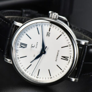 Portofino Automatic 40mm ZF White Dial Blue Marker Black Croc Strap A9019 - Image 19