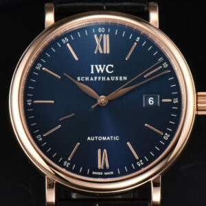 Portofino Automatic 40mm ZF RG Blue Dial RG Marker Black Croc Strap A9019