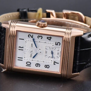 Master Reverso Tribute Small Seconds MGF 30x47MM RG White Square Dial Black Leather Strap A854A - Image 21