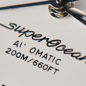 SuperOcean Heritage II GF 42MM White Dial Black Bezel SS bracelet A2824 - Image 3
