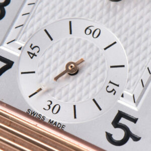 Master Reverso Tribute Small Seconds MGF 30X47MM RG White Dial YG Hands Black Leather Strap A854A - Image 16