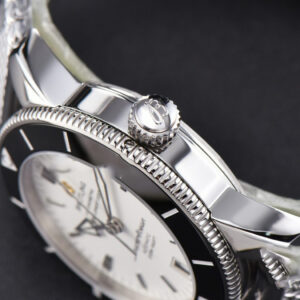 SuperOcean Heritage II GF 42MM White Dial Black Bezel SS bracelet A2824 - Image 8