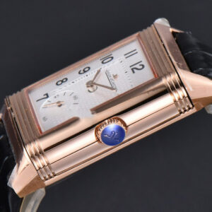 Master Reverso Tribute Small Seconds MGF 30X47MM RG White Dial YG Hands Black Leather Strap A854A - Image 19