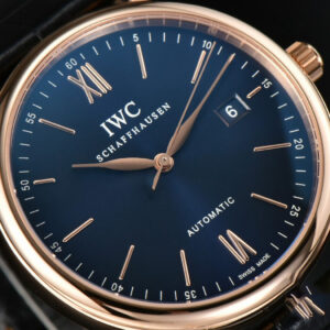Portofino Automatic 40mm ZF RG Blue Dial RG Marker Black Croc Strap A9019 - Image 5