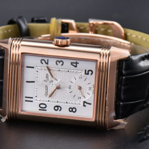 Master Reverso Tribute Small Seconds MGF 30X47MM RG White Dial YG Hands Black Leather Strap A854A - Image 21
