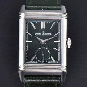 Master Reverso Tribute Small Seconds MGF 30X47MM Green Dial Green Leather Strap A854A