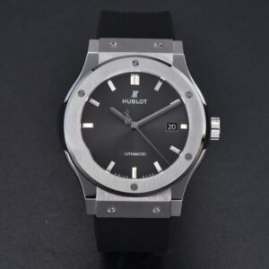 Classic Fusion 42mm SS JJ+F Black Dial Black Rubber Strap A1110 - Image 13