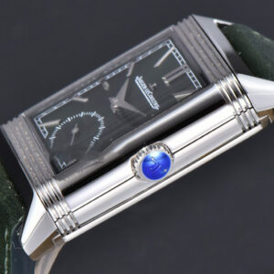 Master Reverso Tribute Small Seconds MGF 30X47MM Green Dial Green Leather Strap A854A - Image 7