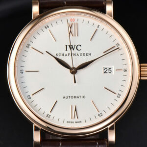 Portofino Automatic 40mm ZF RG White Dial RG Hands Brown Croc Strap A9019